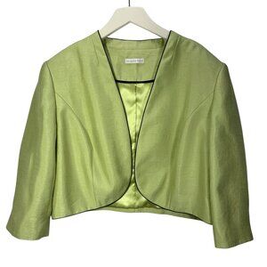 Jacques Vert plus size  lime green jacket bolero size  20 or 2X Jacques Vert